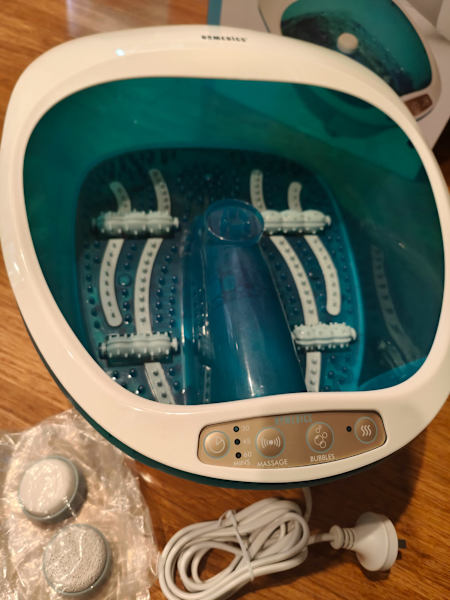 Homedics Pedi Luxe Foot Spa with Heat-4 in 1 Bubble Spa63470145430275111