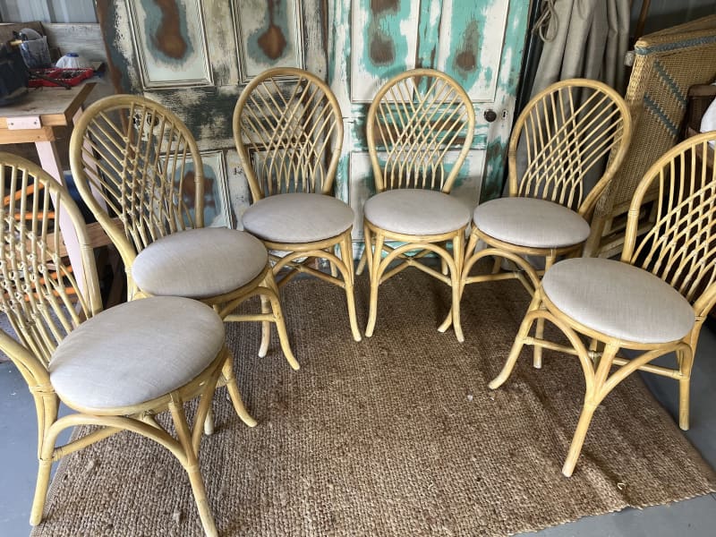 cane dining chairs gumtree