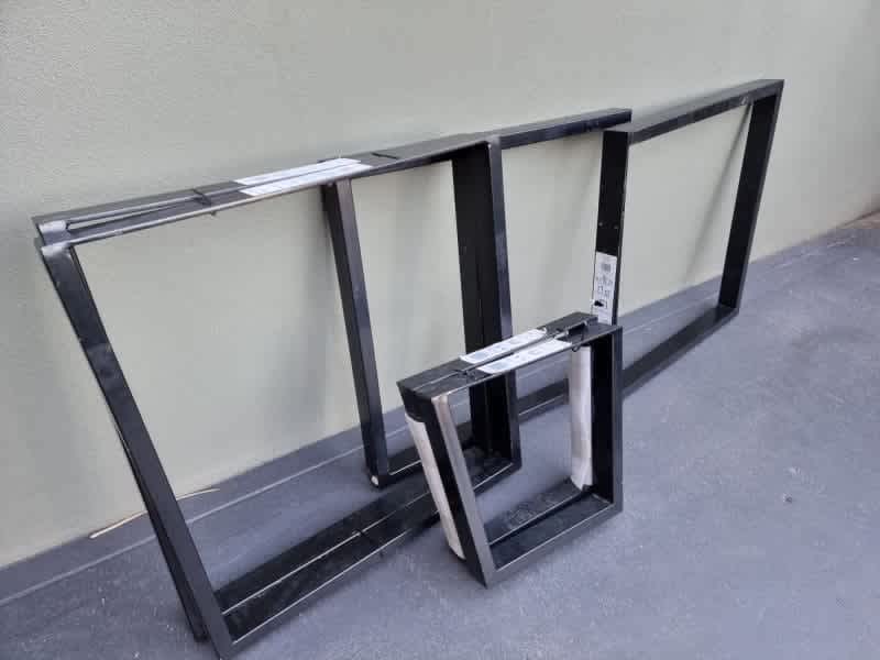 table legs RapidMesh steel 3 pairs for $80, same type as bunnings New62863383169923111