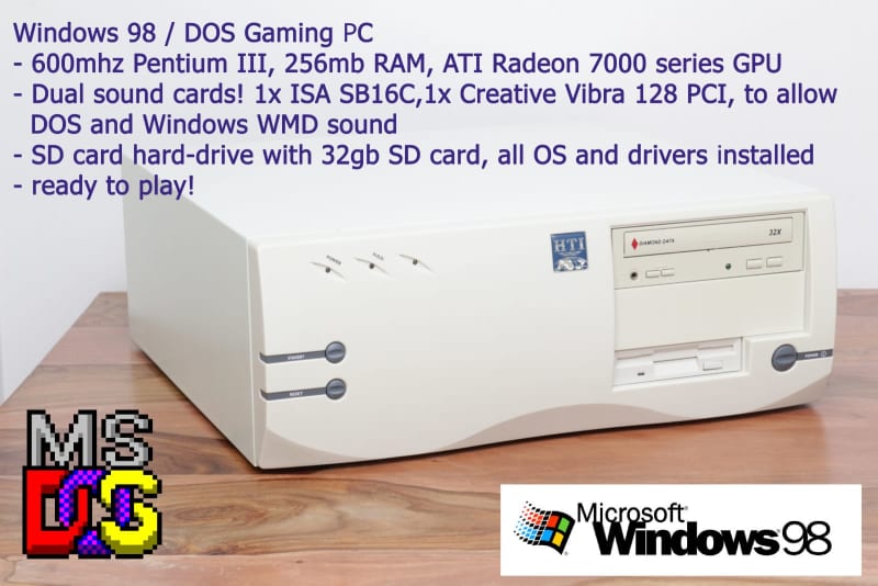 DOS Gaming PC - Pentium III, ISA soundblaster! | Desktops | Gumtree  Australia Whitehorse Area - Mont Albert