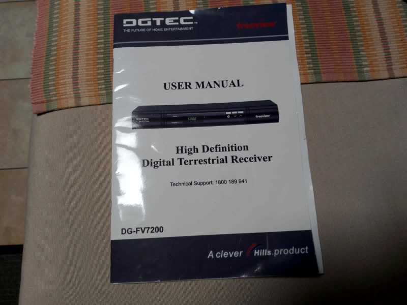 DGTEC model DG-FV7200HD Digital Terrestrial Receiver in good condition63017319801986111