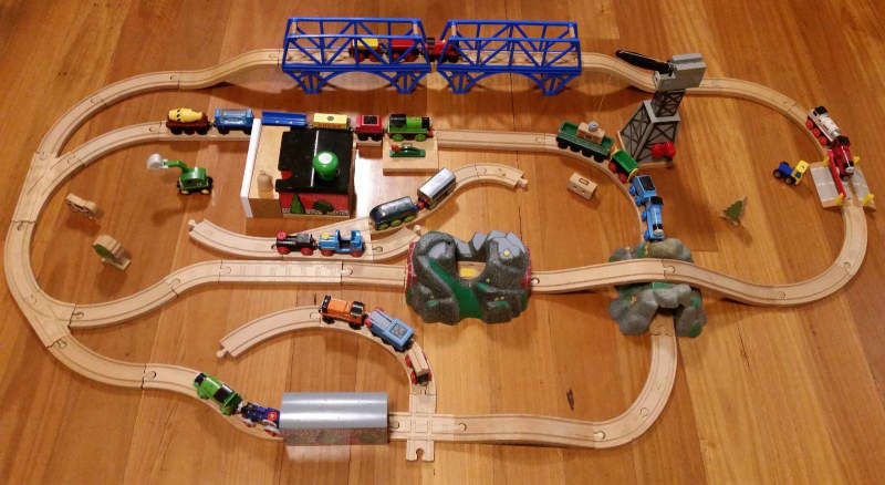 thomas tank engine train set wooden