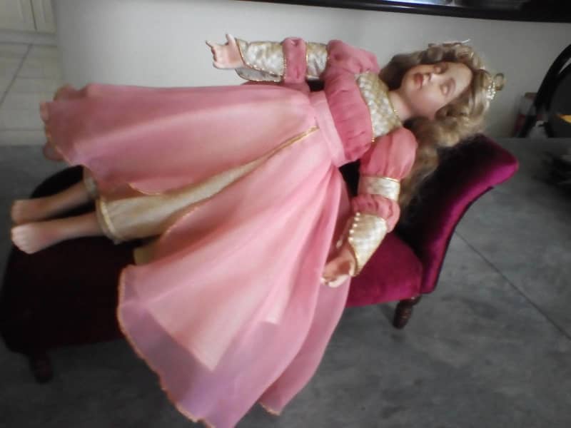 sleeping beauty porcelain doll