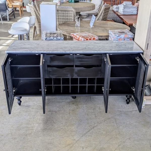 NEW 2PCS LIVING ROOM BUFFET WITH MARBLE TOP+ COFFEE TABLE-$229962863412194947113