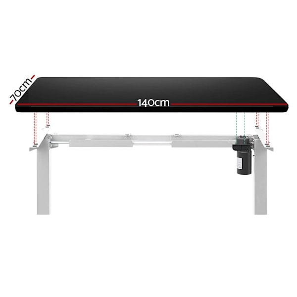 Standing Desk Motorised Sit Stand Desks Black 140CM62864723206913112