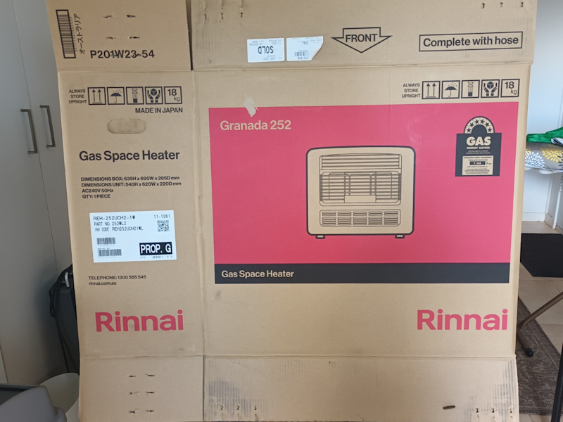 Rinnai Granada 252 Gas Heater63017764685058111