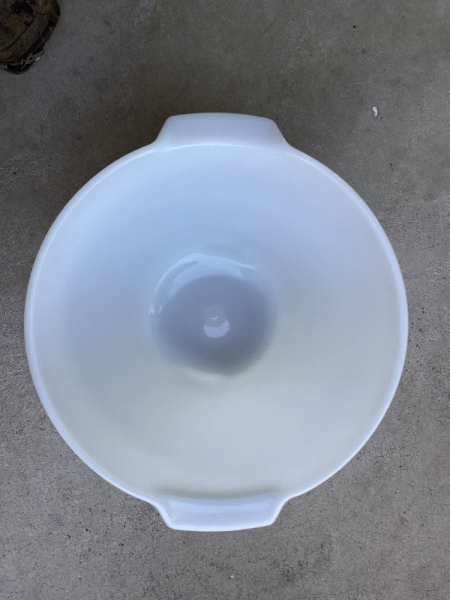 VINTAGE KENWOOD LARGE MILK GLASS MIXER BOWL PT NO. 1750063017764469121111