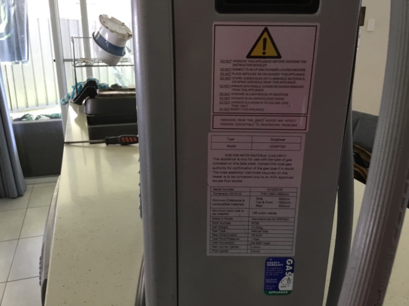 Indoor Superheat Gas Heater63021731280130111