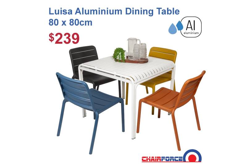 Luisa Aluminium Tables & Sets - no rust EVER62863384181507112