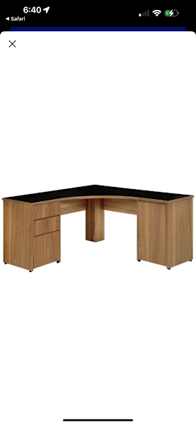 Corner Office desk with draws and cupboard 62863383654145113