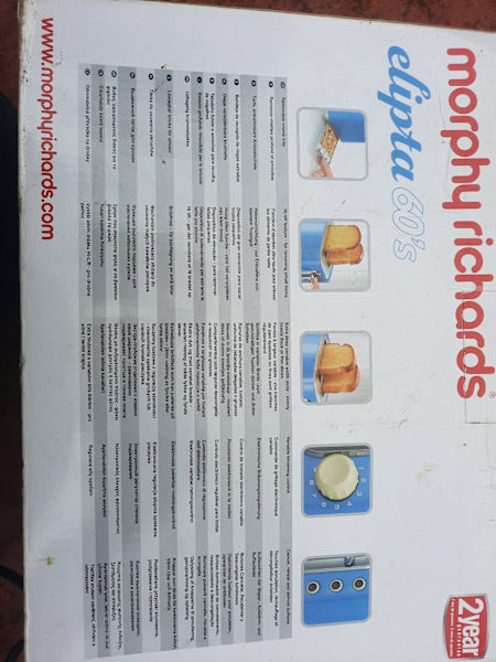retro toaster Morphy Richards 2 slice toaster (working) clean63612128496259114