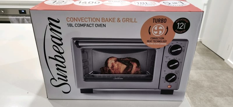 sunbeam convection bake and grill compact oven