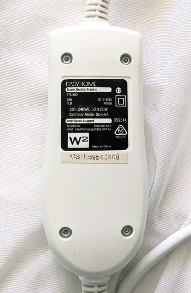 Electric Blanket Single size.63470145063297111