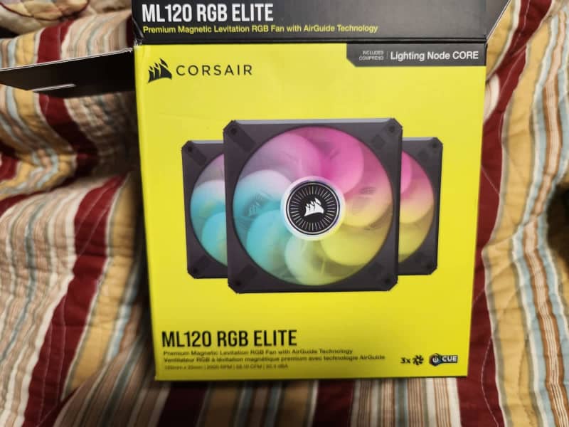 Corsair iCUE ML120 RGB ELITE Premium 120mm Fans x6 for sale