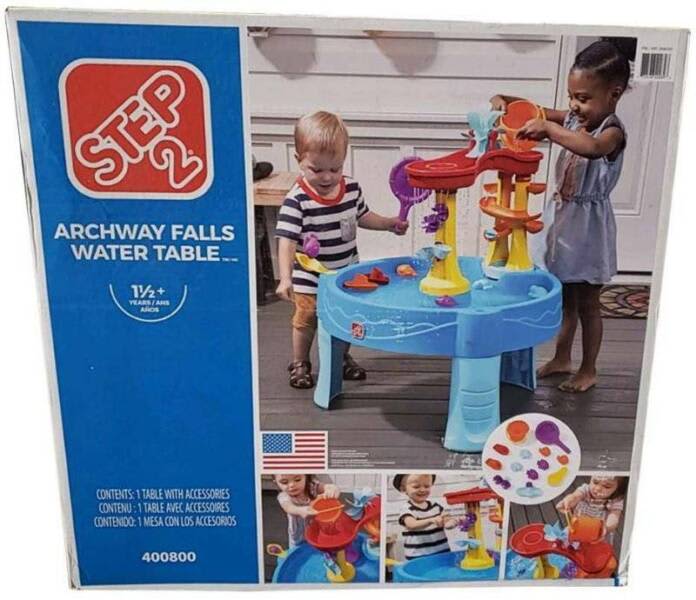 step 2 archway falls water table with accessories