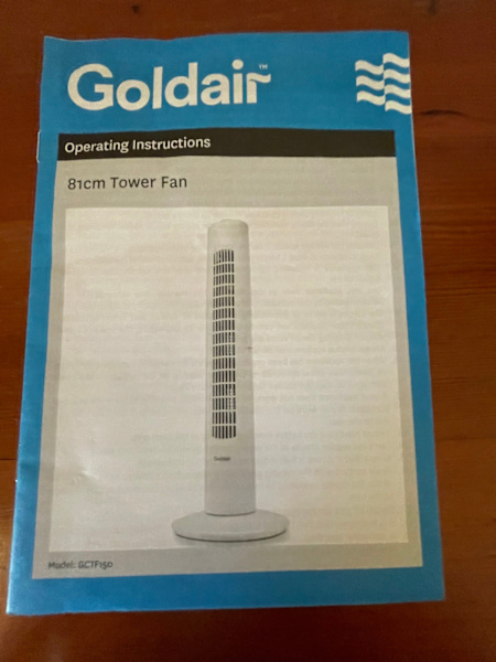 Goldair Tower Fan 81cm63023535914369111