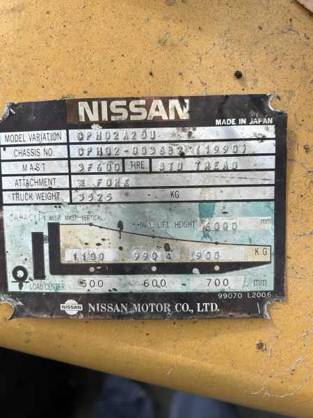 Nissan forklift62937621818882113