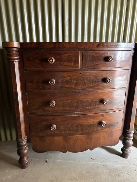 Antique dark wood chest of drawers62863381690370114