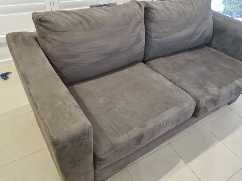 Freedom 2 two seater sofa, solid wood and suede62864724548609111