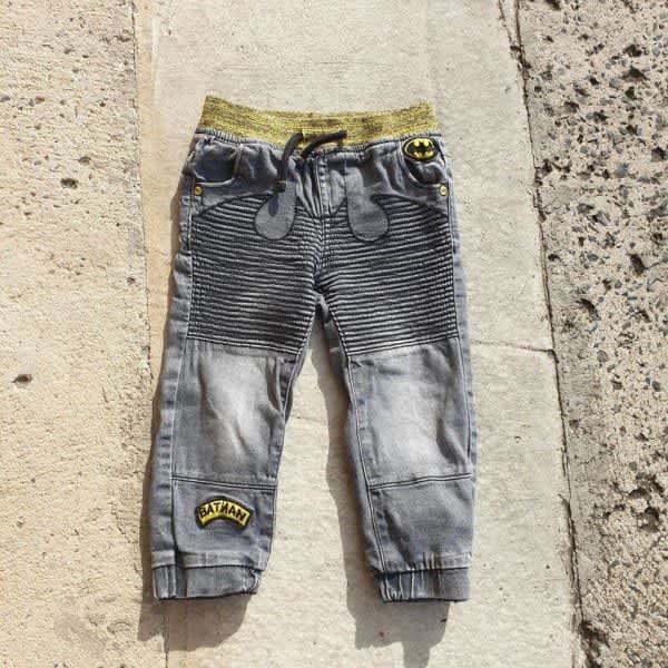 Official Batman Boy's 2 To 3 Skinny Jeans Grey Yellow Elastic Waist |  Pants & Jeans | Gumtree Australia Manly Area - Dee Why | 1311111372