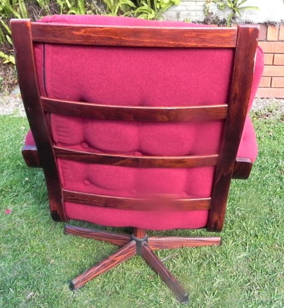 Scandinavian Mid Century Vintage Swivel Arm Chair62863412511489113