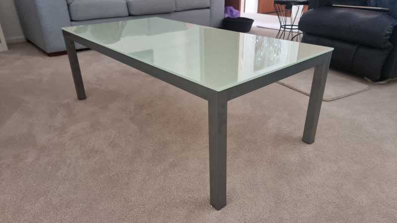 Coffee Table Stainless Steel Glass Top62863383461890112