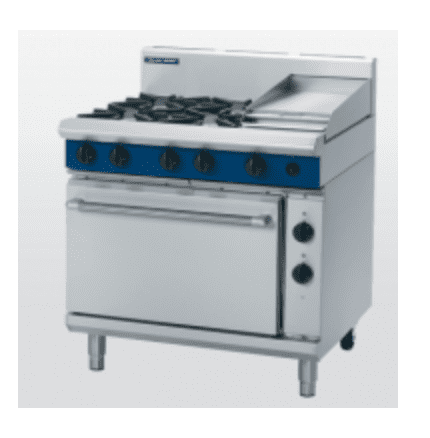 Blue Seal GE506B Gas Range Electric Static Oven 900mm - 2 -4 Burners630181722184971129