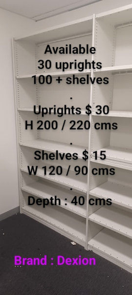 Dexion stationery storage cabinet office work shed rack62864724136707112