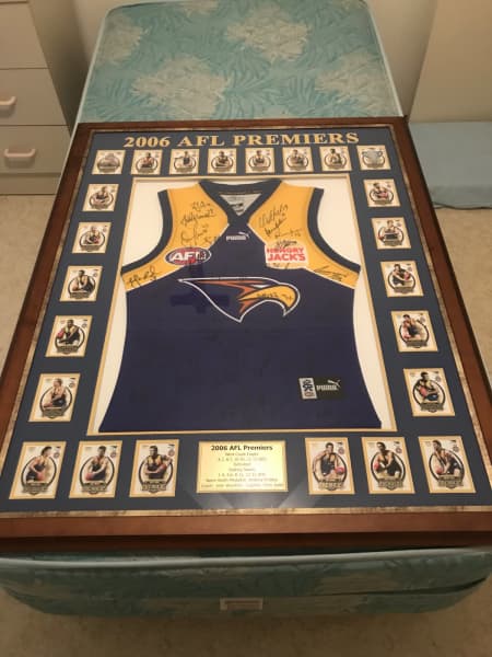 Sold at Auction: A Framed 2014 West Coast Eagles Guernsey