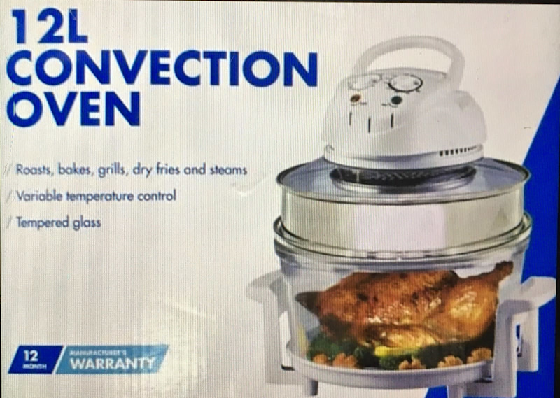 Big Glass Fan-Forced Convection Air Fryer Halogen oven NEW condition63470141587330112