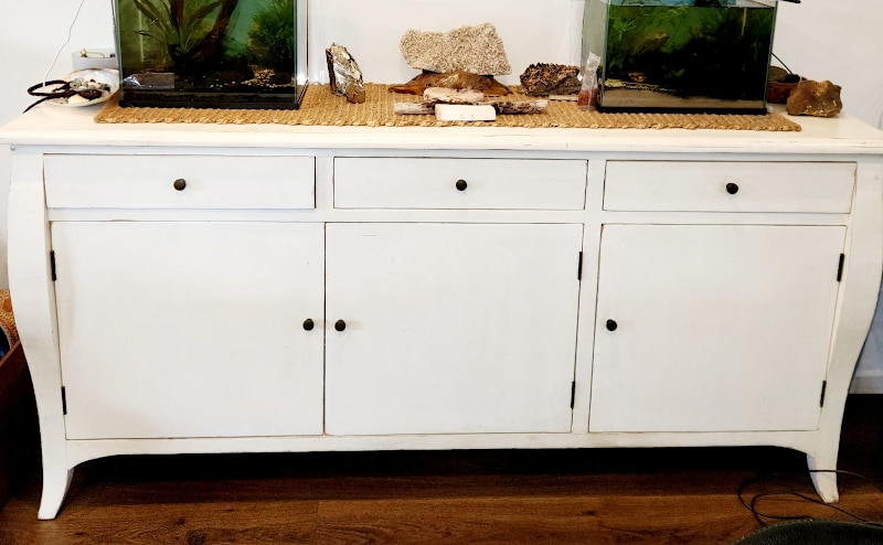 Solid Timber French Provincial Sideboard / Buffet Classic White 628633752424981114