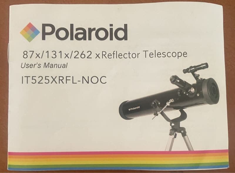 polaroid telescope 87x 131x 262x