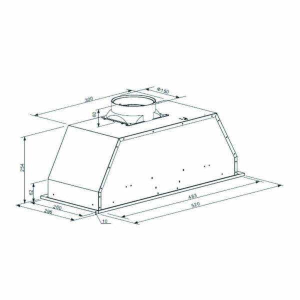 Euro Appliances 52cm Undermount Rangehood Model EP52UMS  RRP $329.0063018174419459111