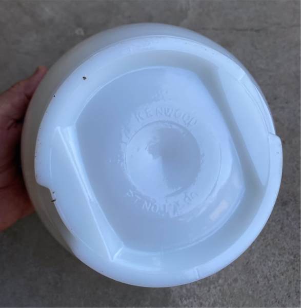 VINTAGE KENWOOD LARGE MILK GLASS MIXER BOWL PT NO. 1750063017764469121113