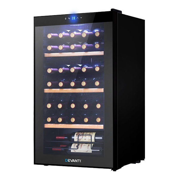 Wine Cooler Compressor Chiller 34 Bottles Beverage Fridge63019532502019112