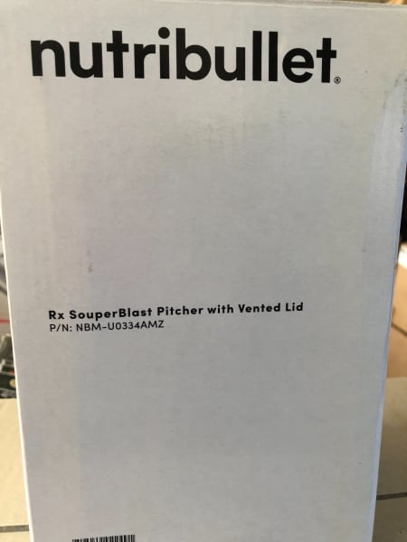 Nutribullet Rx SouperBlast Pitcher with Vented Lid P/N: NBM-U0334AMZ63019079603458118