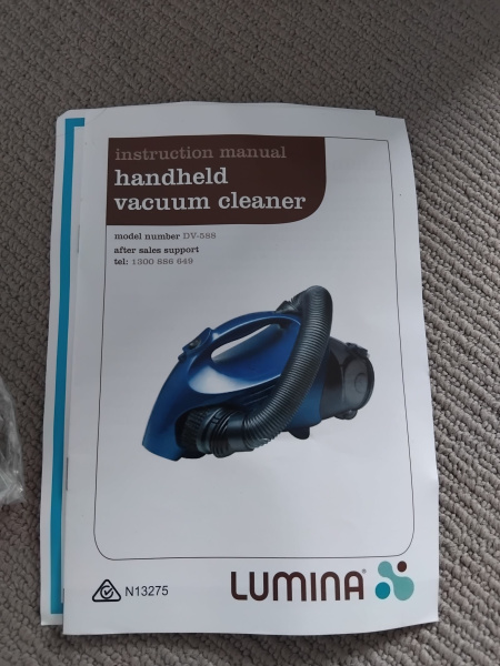 Accessories for the Lumina handheld vacuum cleaner63014707695617111