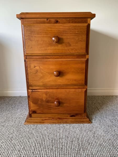 baltic pine bedside tables