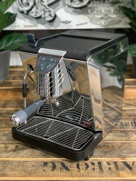 NUOVA SIMONELLI OSCAR II 1 GROUP BRAND NEW STAINLESS & BLACK ESPRESSO63442156209027111