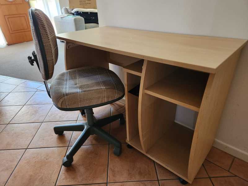 second hand study desk and chair