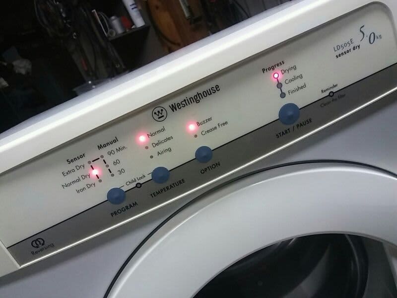 REBUILT 5kg Westinghouse SENSOR Clothes Dryer - IN HORSHAM63016485027459111