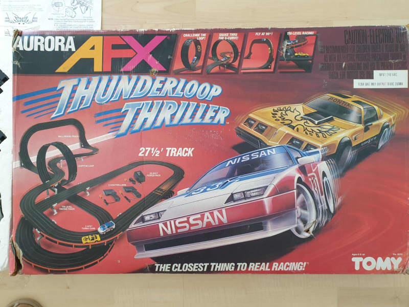 afx thunderloop thriller slot car set