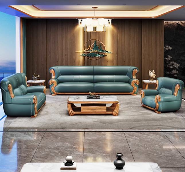 Leather Sofa Set F821662863384899330112