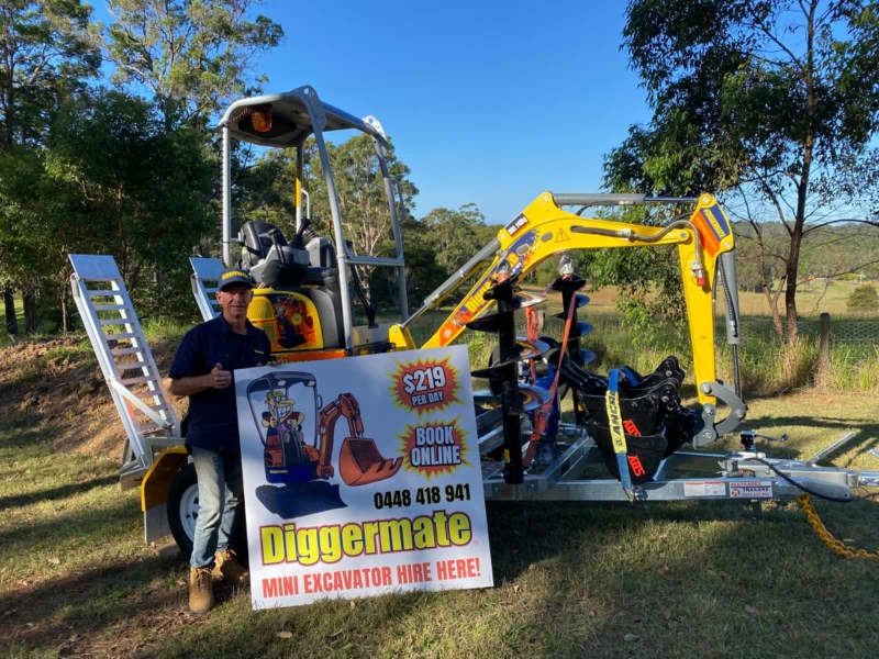 Diggermate Port Macquarie Excavator Hire Auger Hire630129141158421125