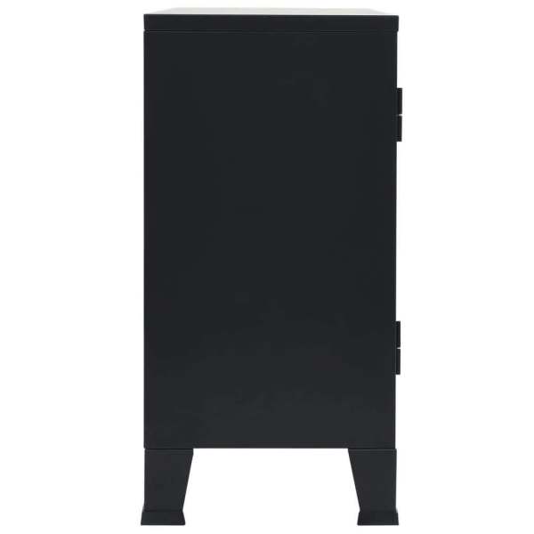 Sideboard Metal Industrial Style 120x35x70 cm Black62864722884098114
