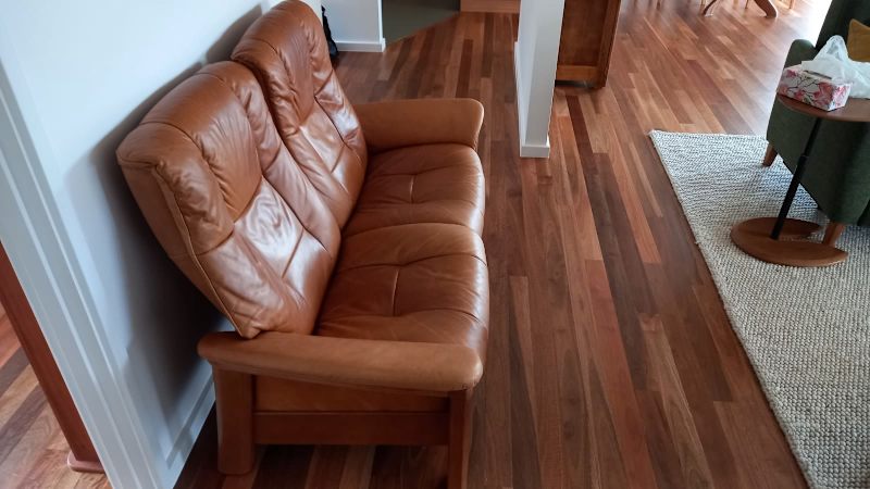 Stressless two-seater reclining leather lounge62863407152898111