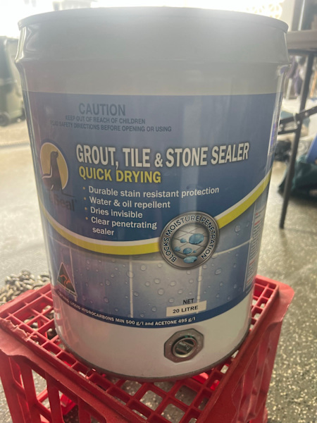 Natural stone tile and grout sealer $25063011991027073111