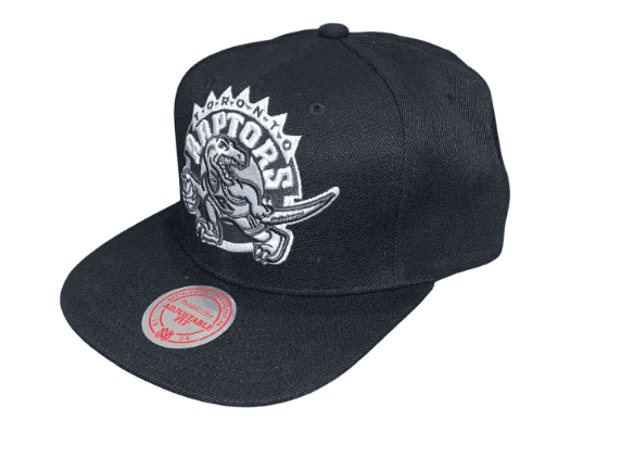 Toronto Raptors MONOCHROME XL-LOGO Grey-Black Fitted Hat