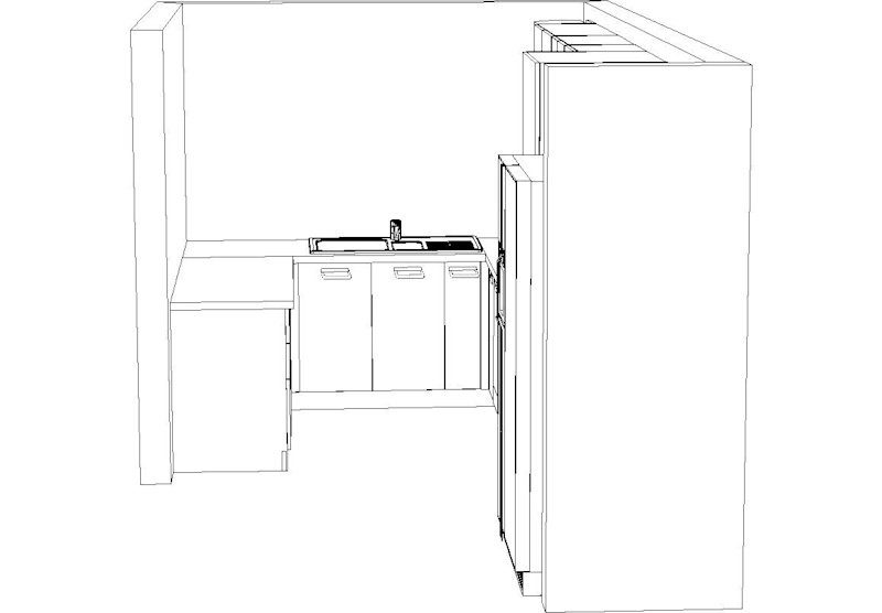 Polyurethane Gloss White Kitchen Cabinet Module No 2422263440193264385110
