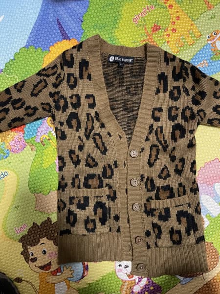 Beau hudson store leopard cardigan